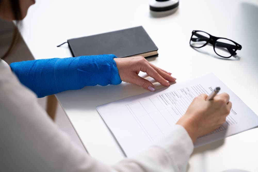 Injured client reviewing personal injury claim deadline in New York